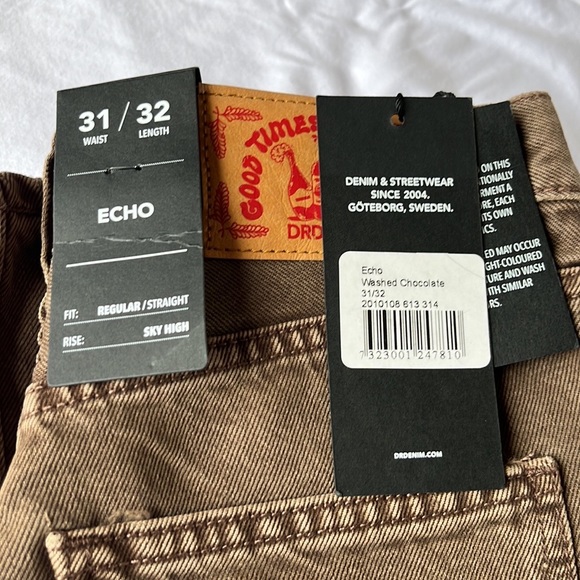 Dr. Denim Echo - Washed Chocolate Jeans - Picture 2 of 6